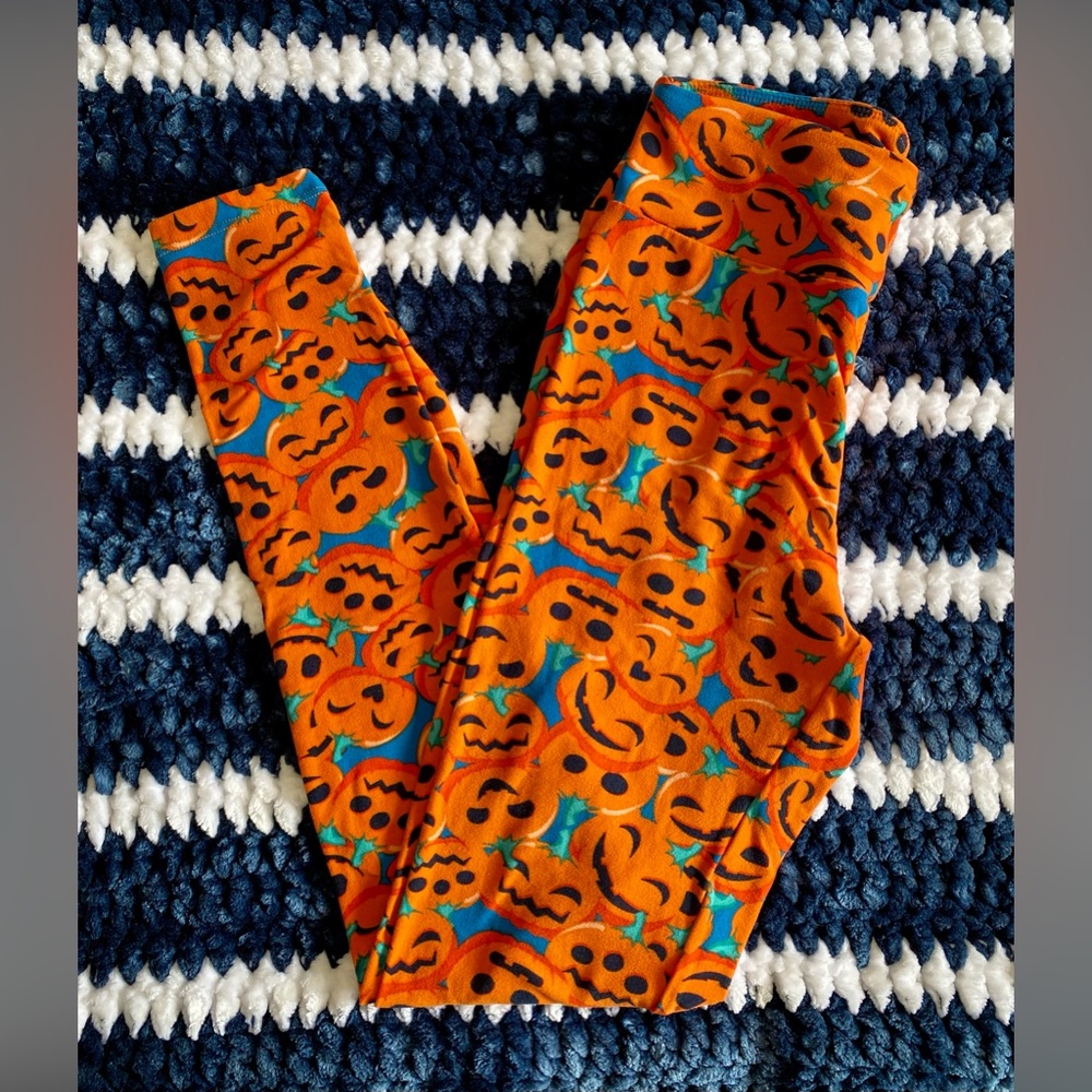 LuLaRoe OS Halloween Pumpkin Leggings
